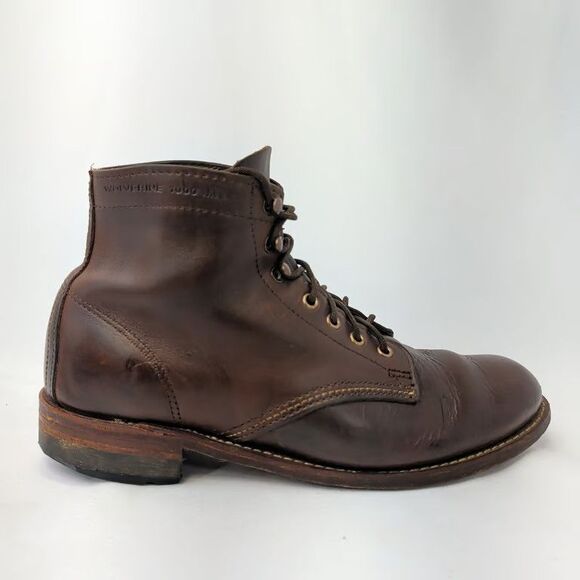 Wolverine 1000 Mile W05300 Boots Mens Brown Leather Ankle Lace Up USA Size 8.5 main image 9